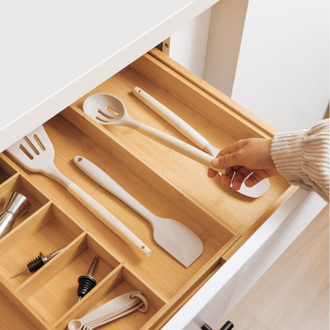 KitchenEdge rubber feet detail demonstrating anti-slip stability for drawers