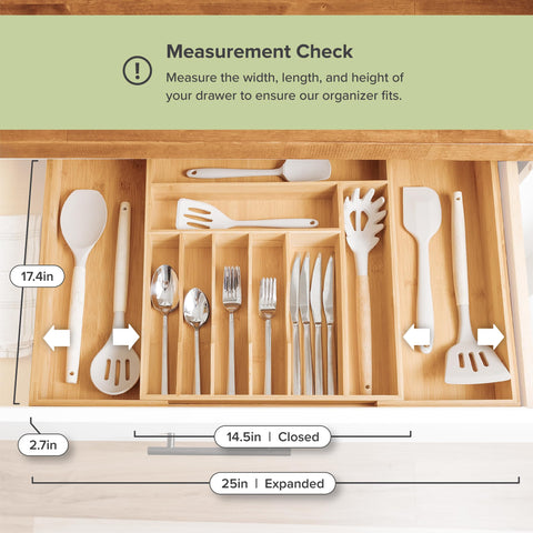 KitchenEdge organizer beside utensils to show scale and capacity benefits