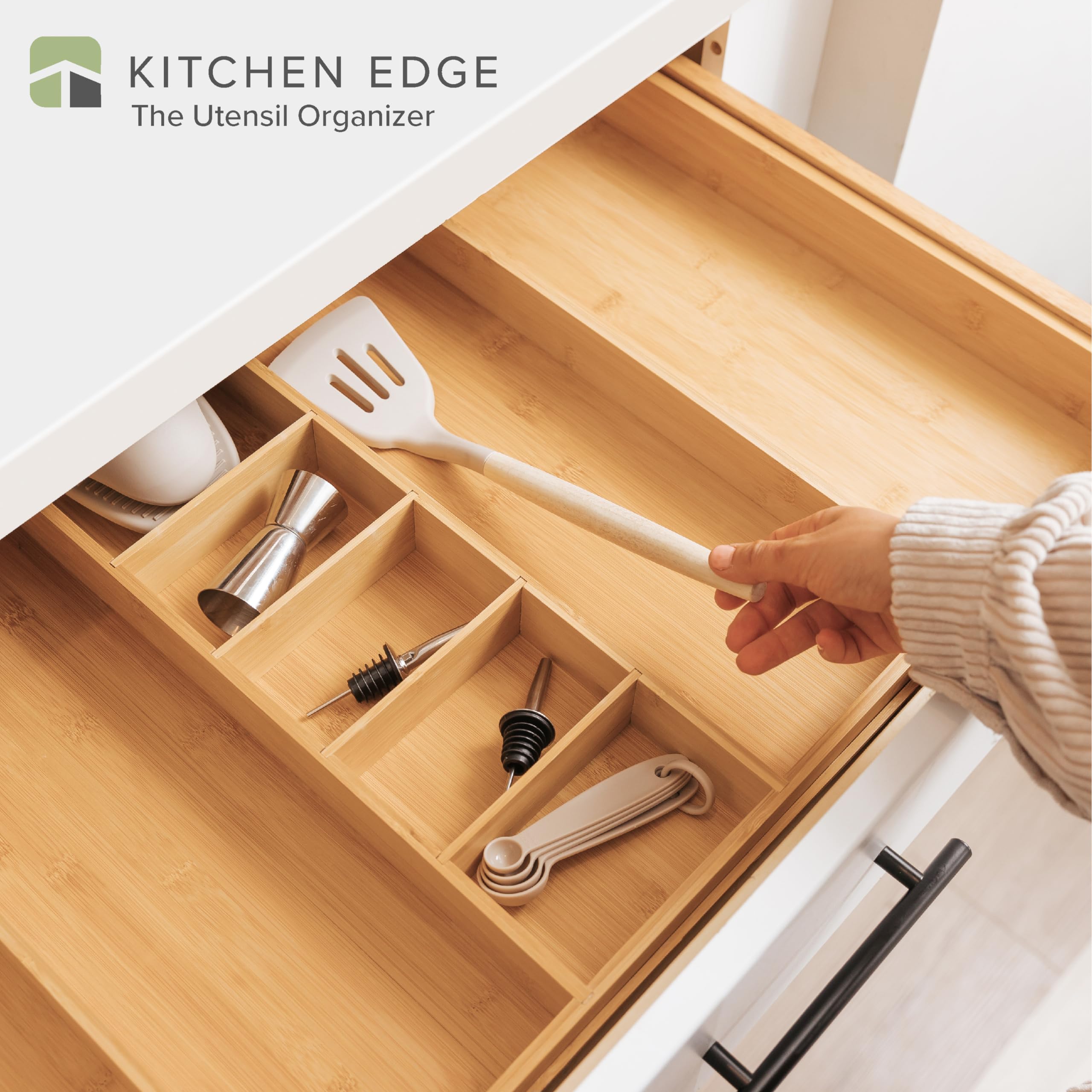 KitchenEdge top view displaying customizable layout and expandable width benefit