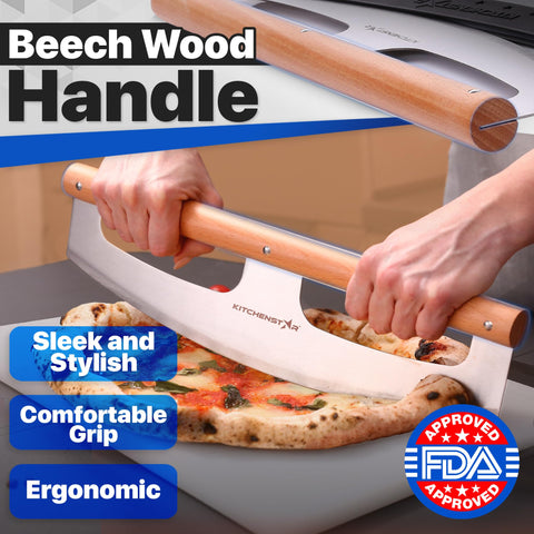 KitchenStar protective cover on blade keeping edge safe for storage