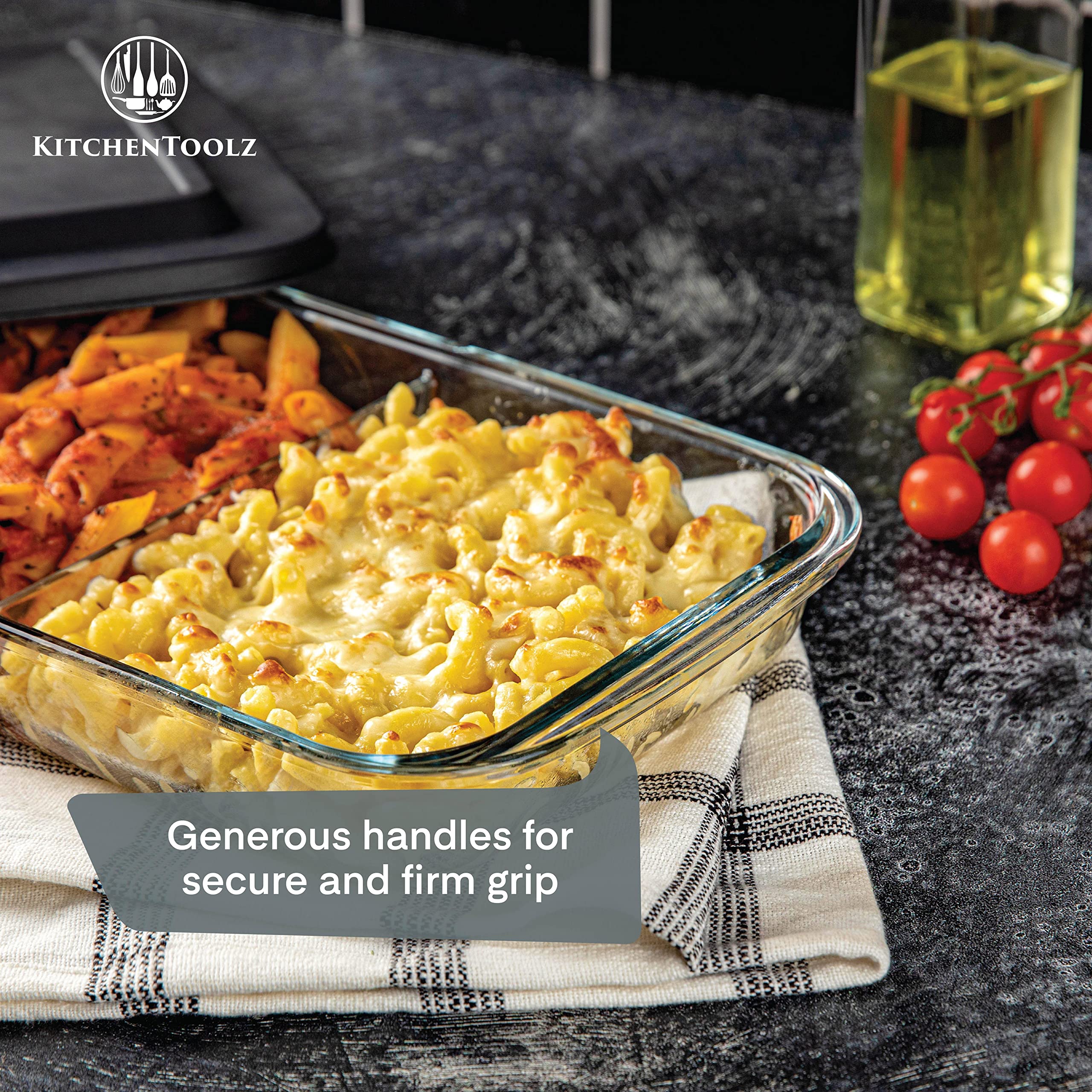 kitchentoolz casserole in oven demonstrates safe high-heat baking performance