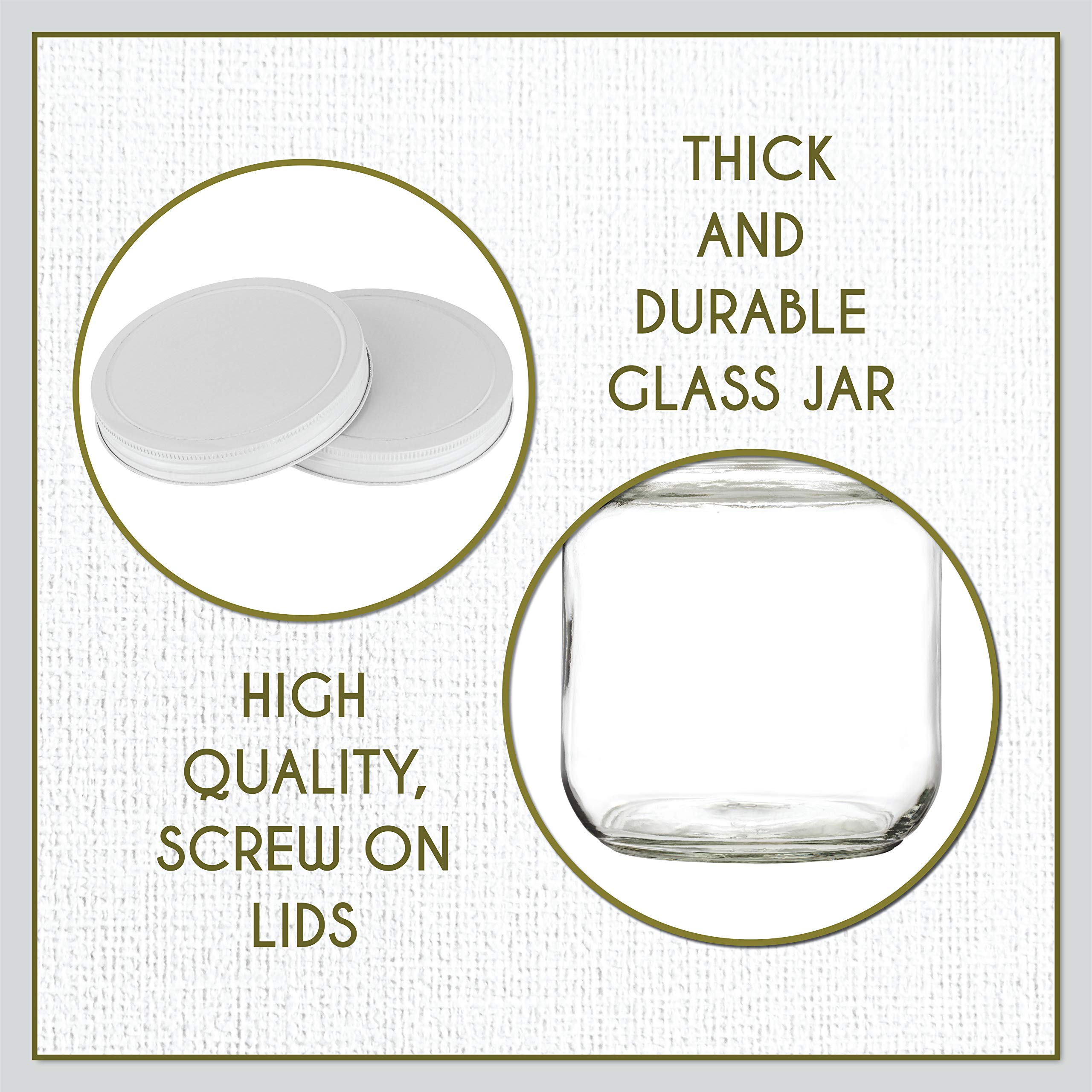 kitchentoolz jar next to measuring cup for scale comparison and volume clarity benefit