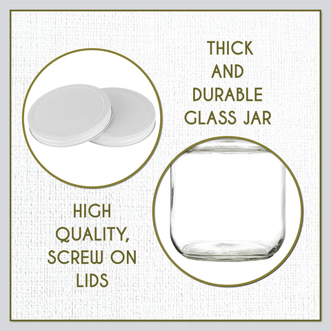 kitchentoolz jar next to measuring cup for scale comparison and volume clarity benefit