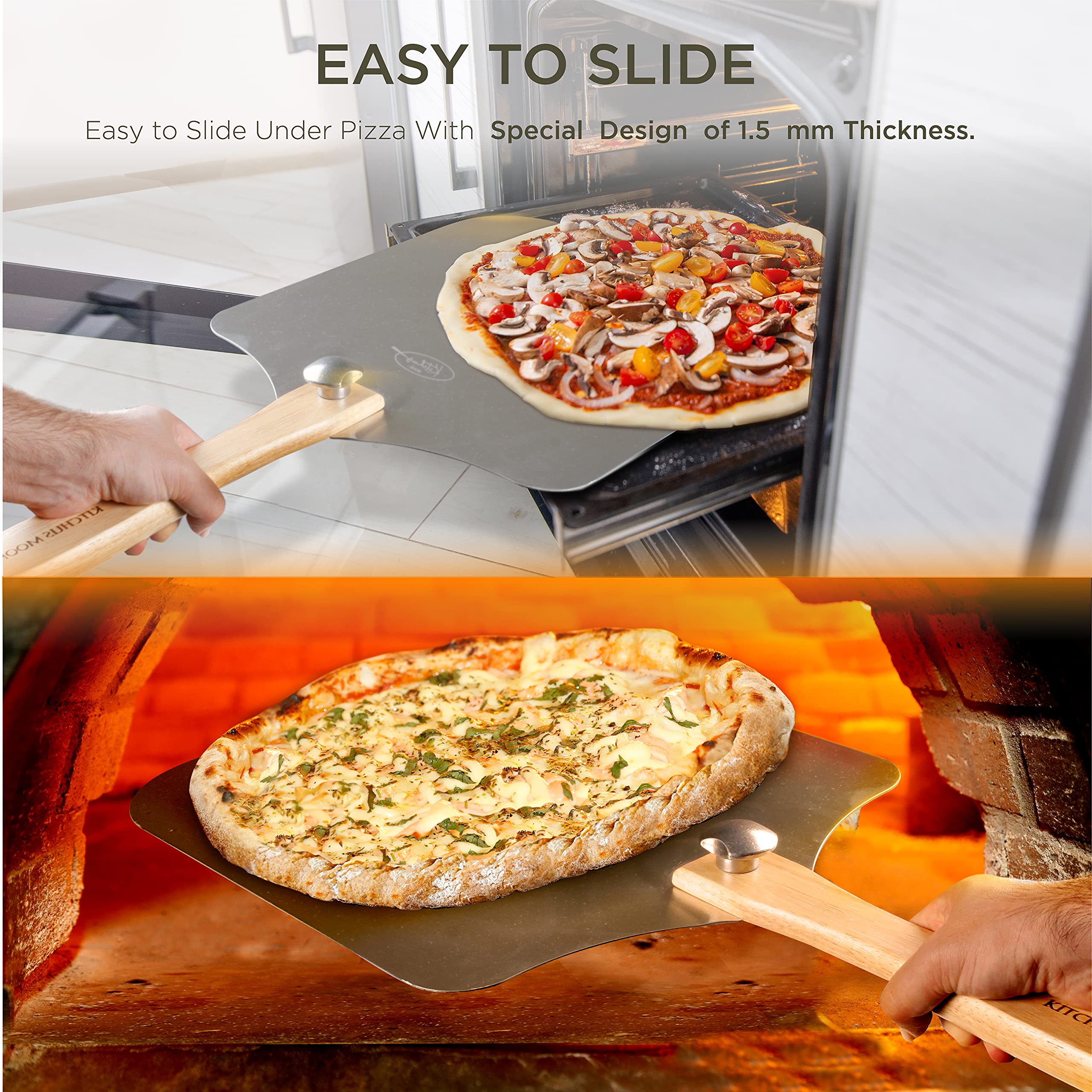 KITCHUS MOON folding handle hinge detail for compact storage and grip