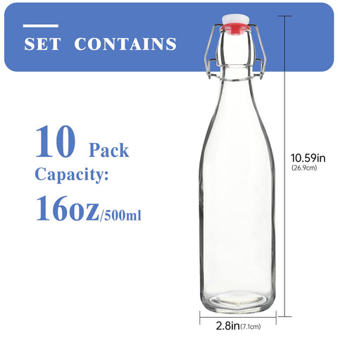 KITGLASCUP hand holding bottle to show 16oz scale and easy handling