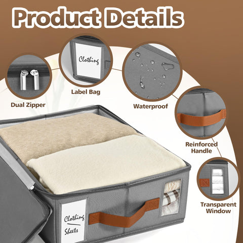 KitHero lifestyle bedroom scene with organizers keeping linens tidy and accessible
