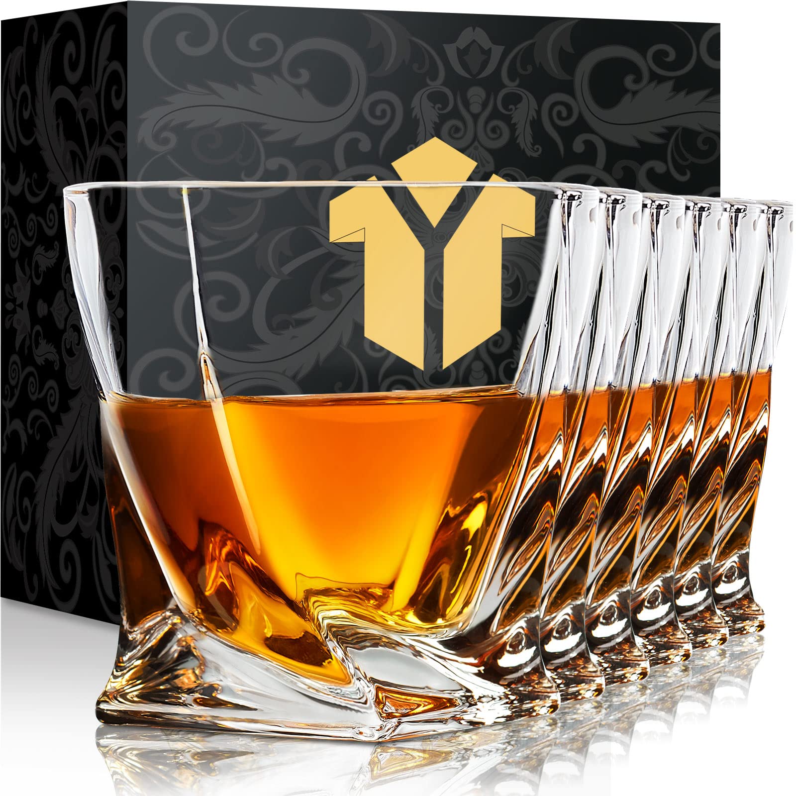 KITNATS gift box showing six glasses and protective padding for safe gifting