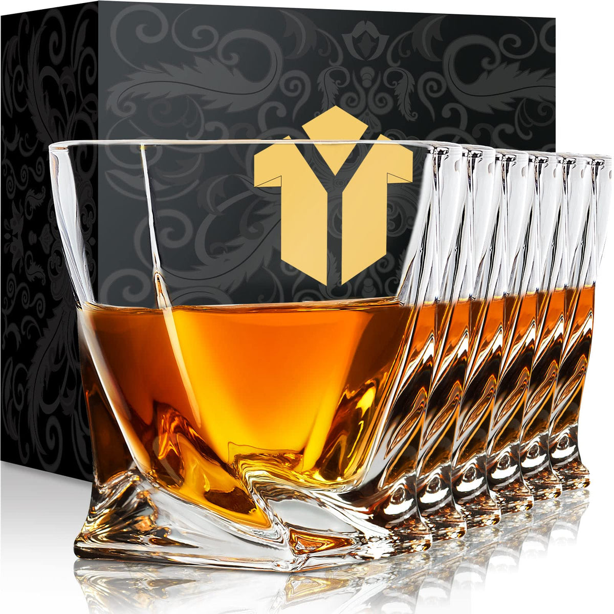 KITNATS gift box showing six glasses and protective padding for safe gifting