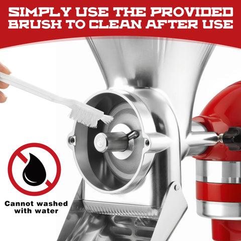 KITOART cleaning brush and manual showing simple maintenance and upkeep