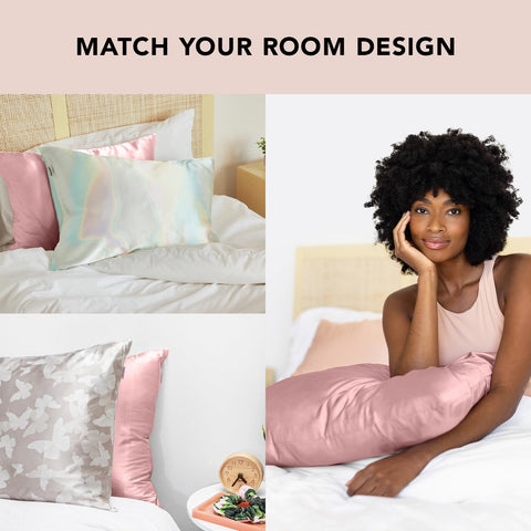 Kitsch king size pillow fit showing roomy coverage and neat tailoring