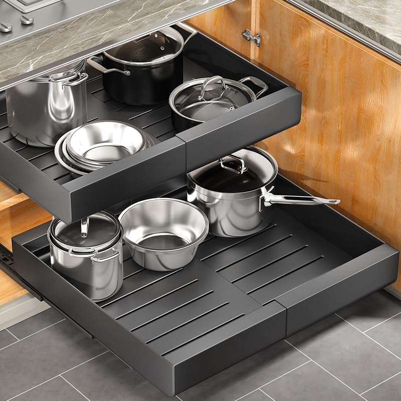 Kitstorack front packaging showing two pull-out drawers and features benefit