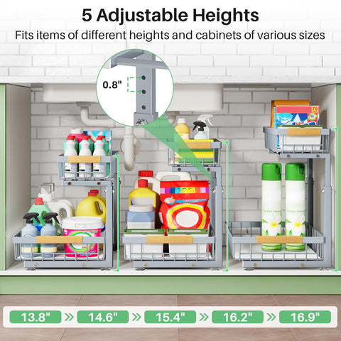 Kitstorack scale comparison with bottles showing capacity and fit benefit