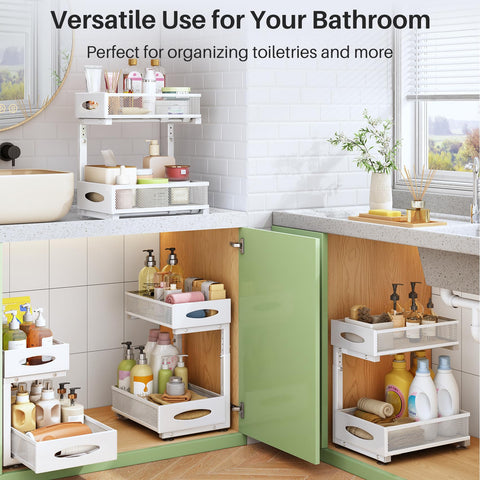 Kitstorack with common items for scale showing compact space-saving benefit