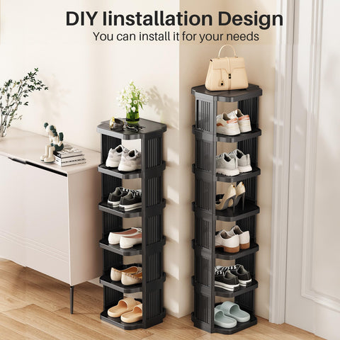 Kitstorack side profile of stacked tiers demonstrating vertical storage benefit