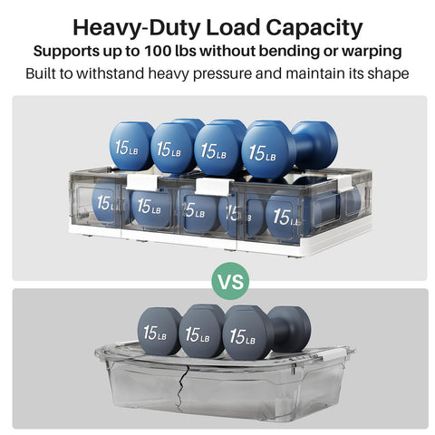 Kitstorack two stacked bins demonstrating stable stackable design benefit