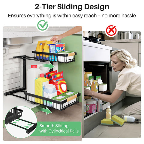 Kitstorack suction cups and adhesive films secured to cabinet base for strong anchoring benefit