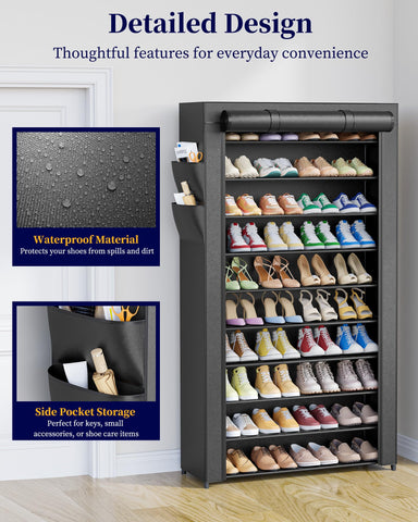 Kitsure rearranged shelves to fit tall boots and extra-high footwear