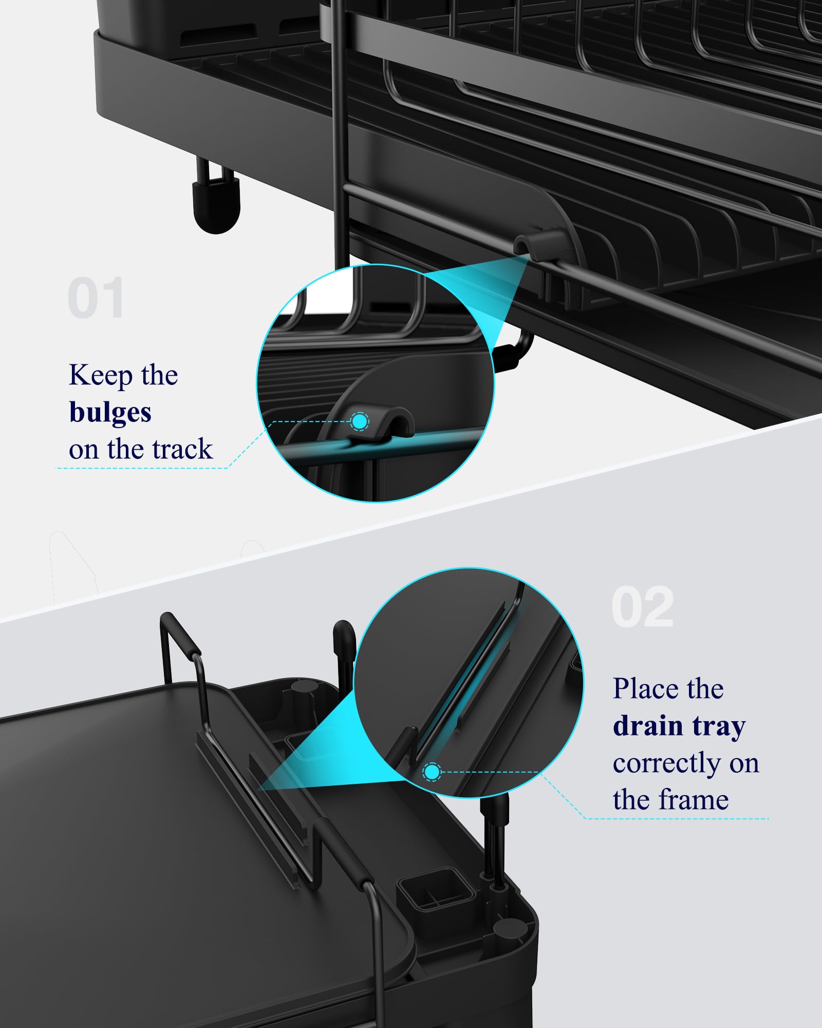 Kitsure matte black finish close-up resisting fingerprints and water marks