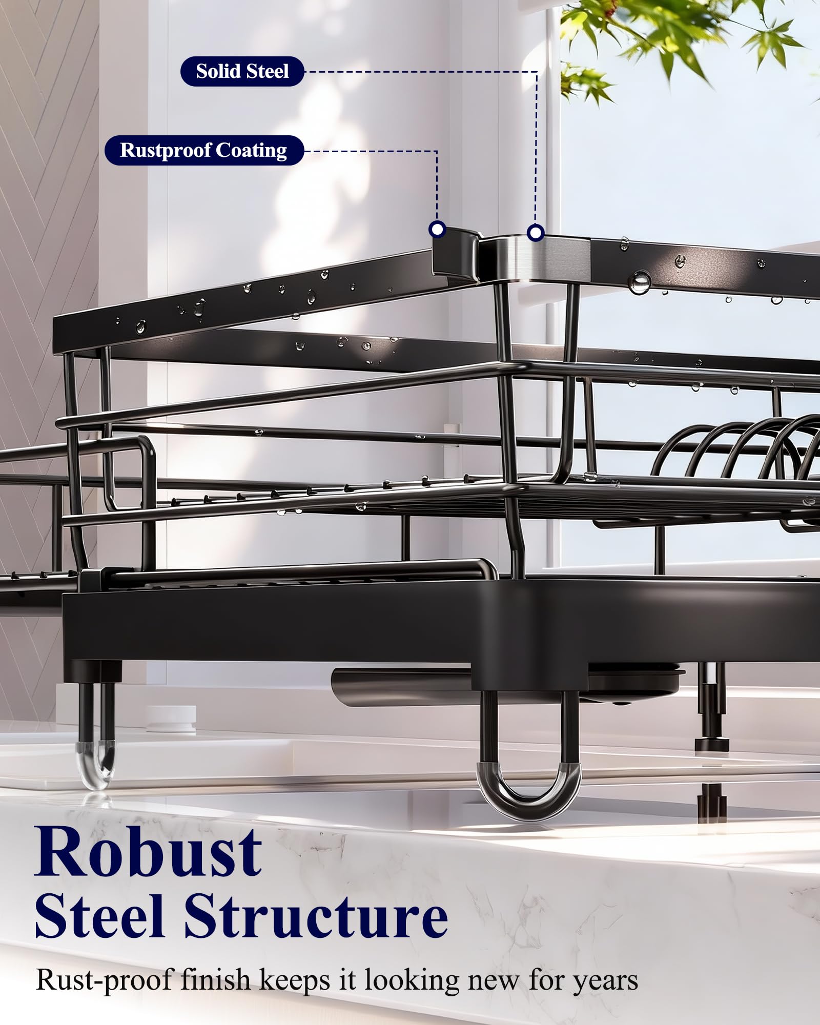 Kitsure rust-resistant frame finish resisting corrosion for long-lasting use