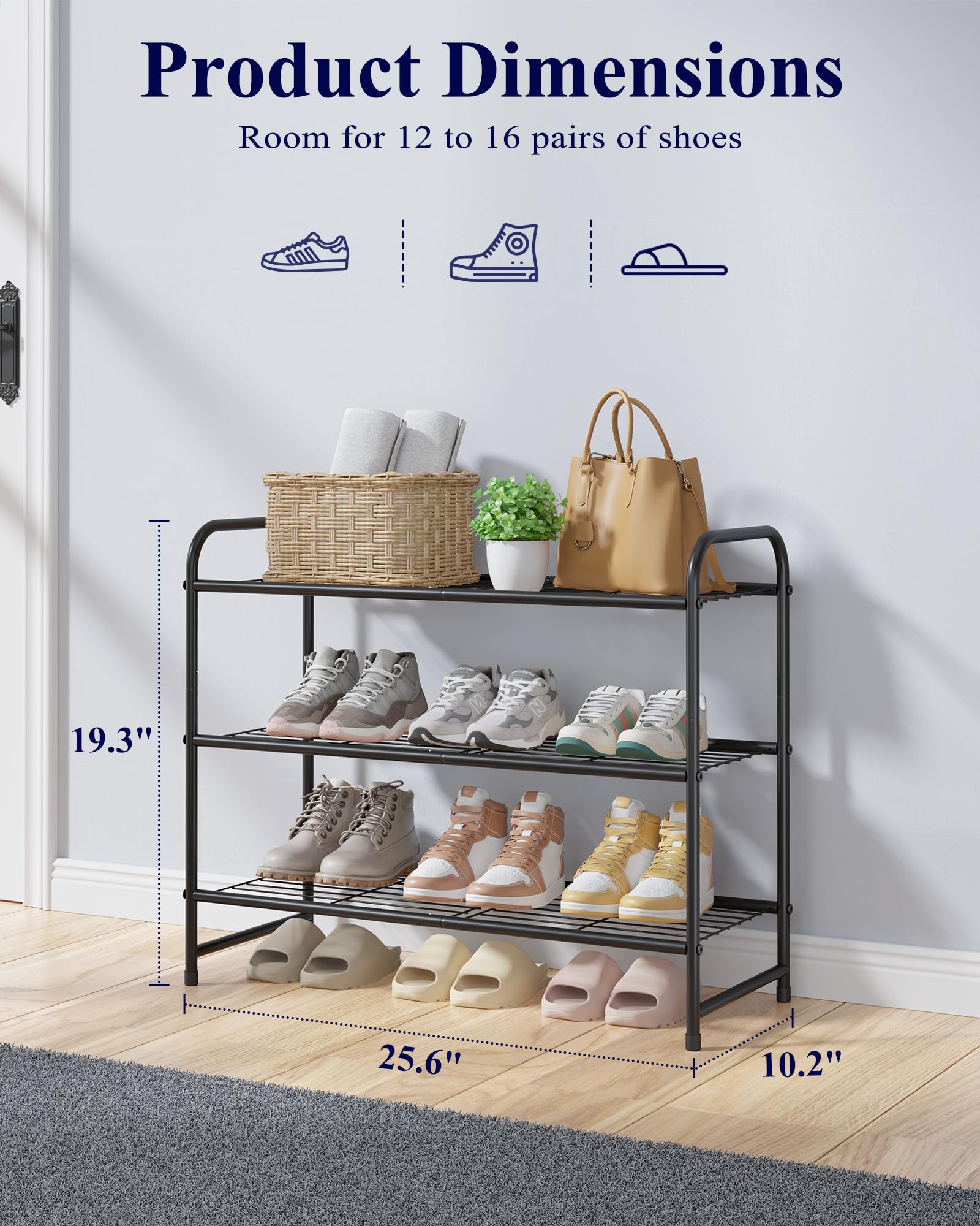 Kitsure shelf surface detail showing sturdy slats for stable shoe placement