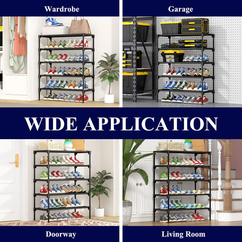 Kitsure stacked multiple units expanding vertical shoe storage