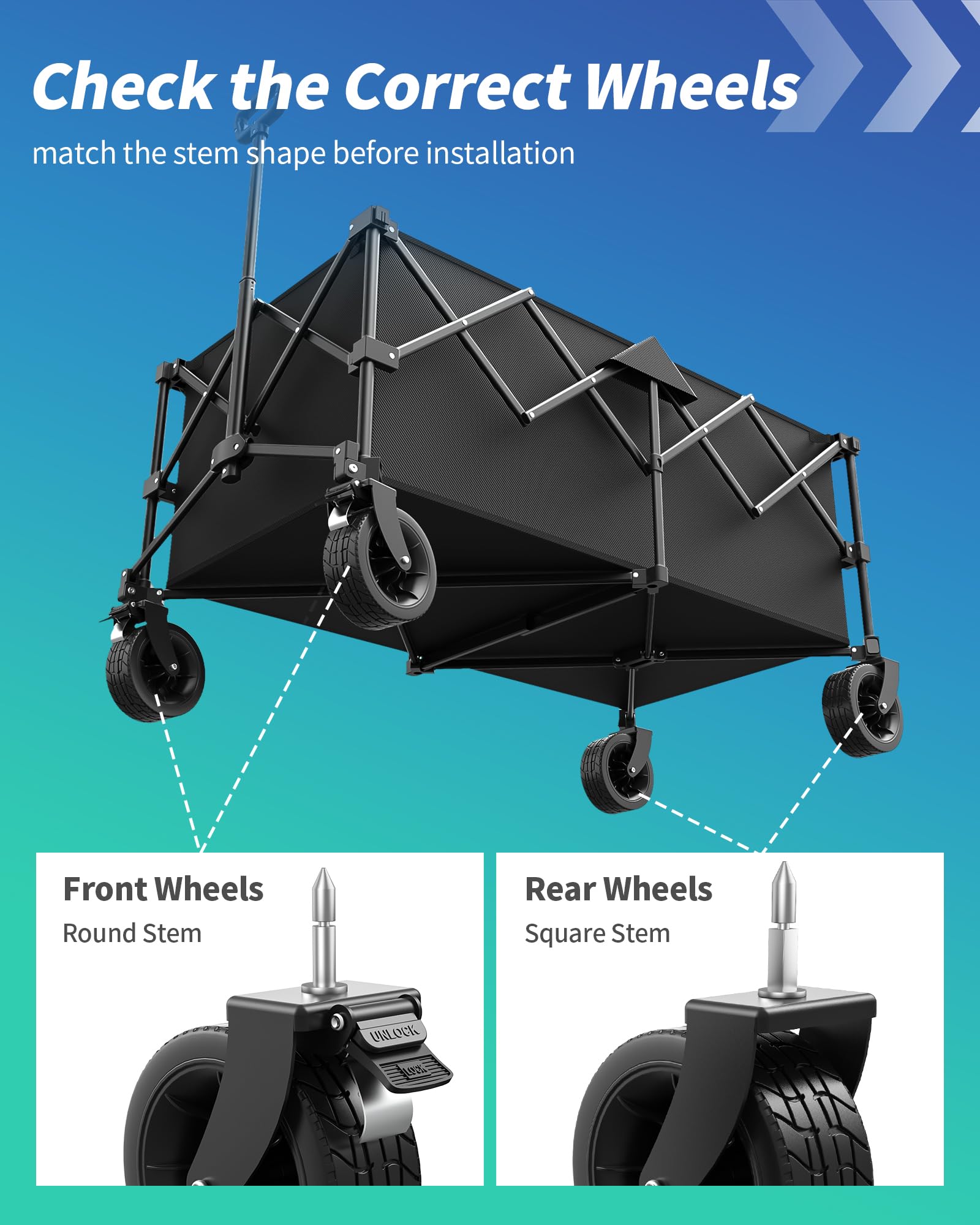Kitsure folded wagon in car trunk proving convenient storage solution