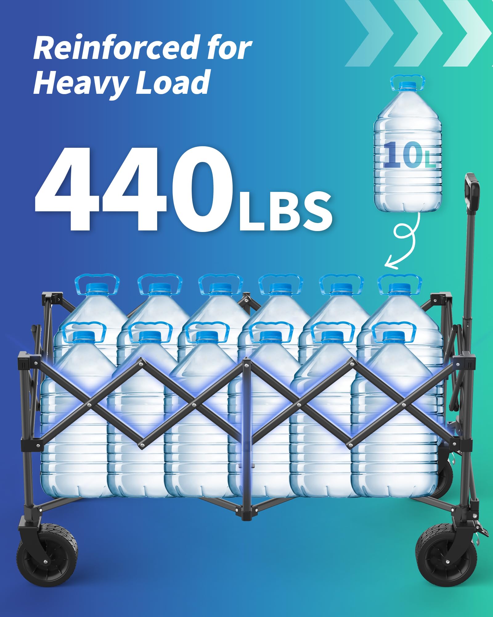 Kitsure wheel detail showing 360-degree swivel for easy maneuvering