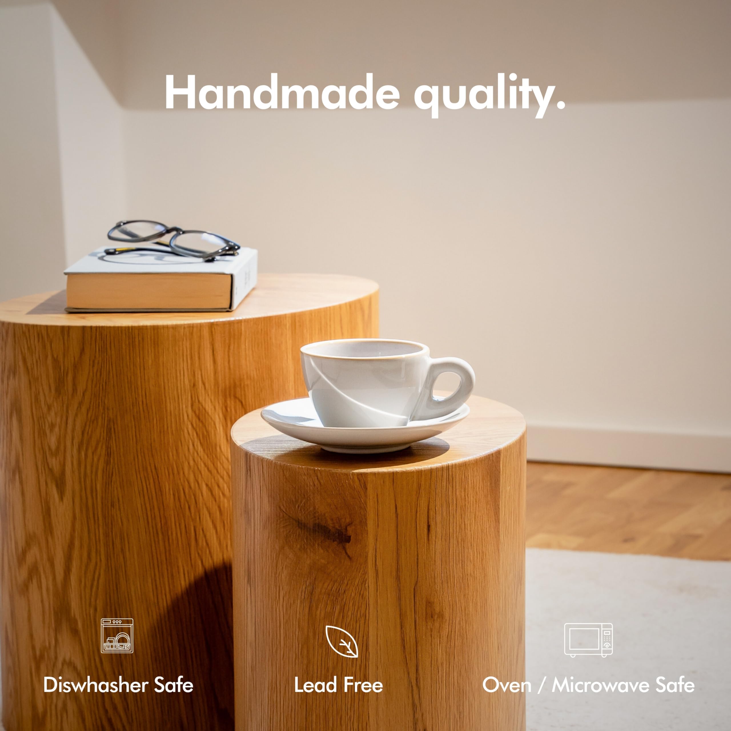 KIVY detail of glaze texture showing handcrafted finish and scratch-resistant surface