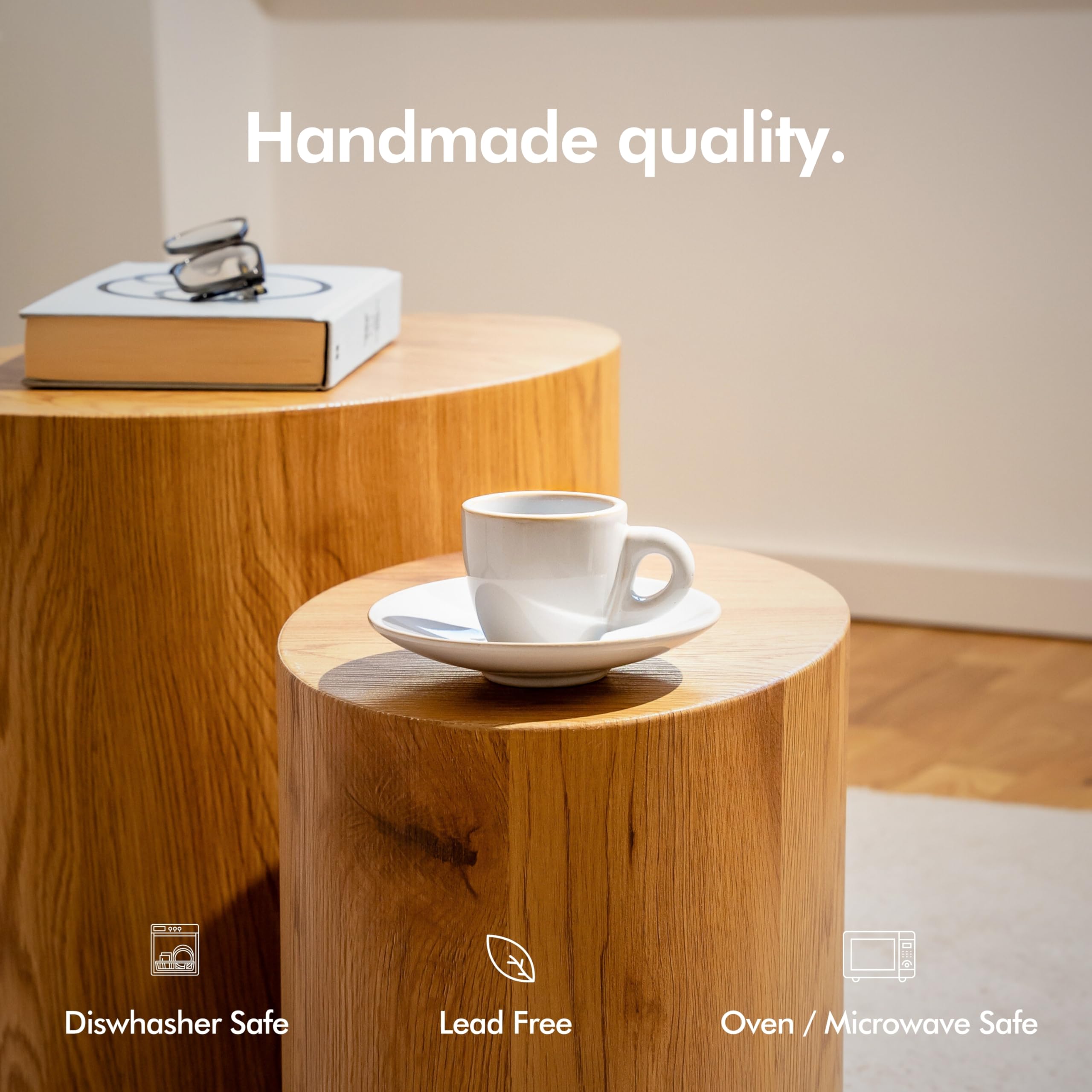 KIVY stacked cups demonstrating space-saving storage and sturdy build