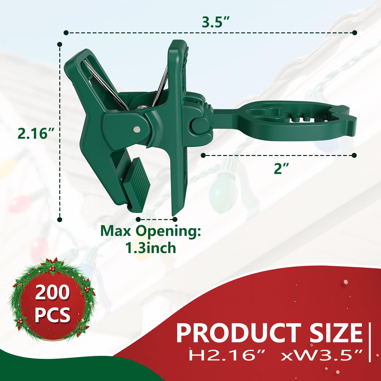 KJX clip holding a C9 bulb illustrating strong grip in place