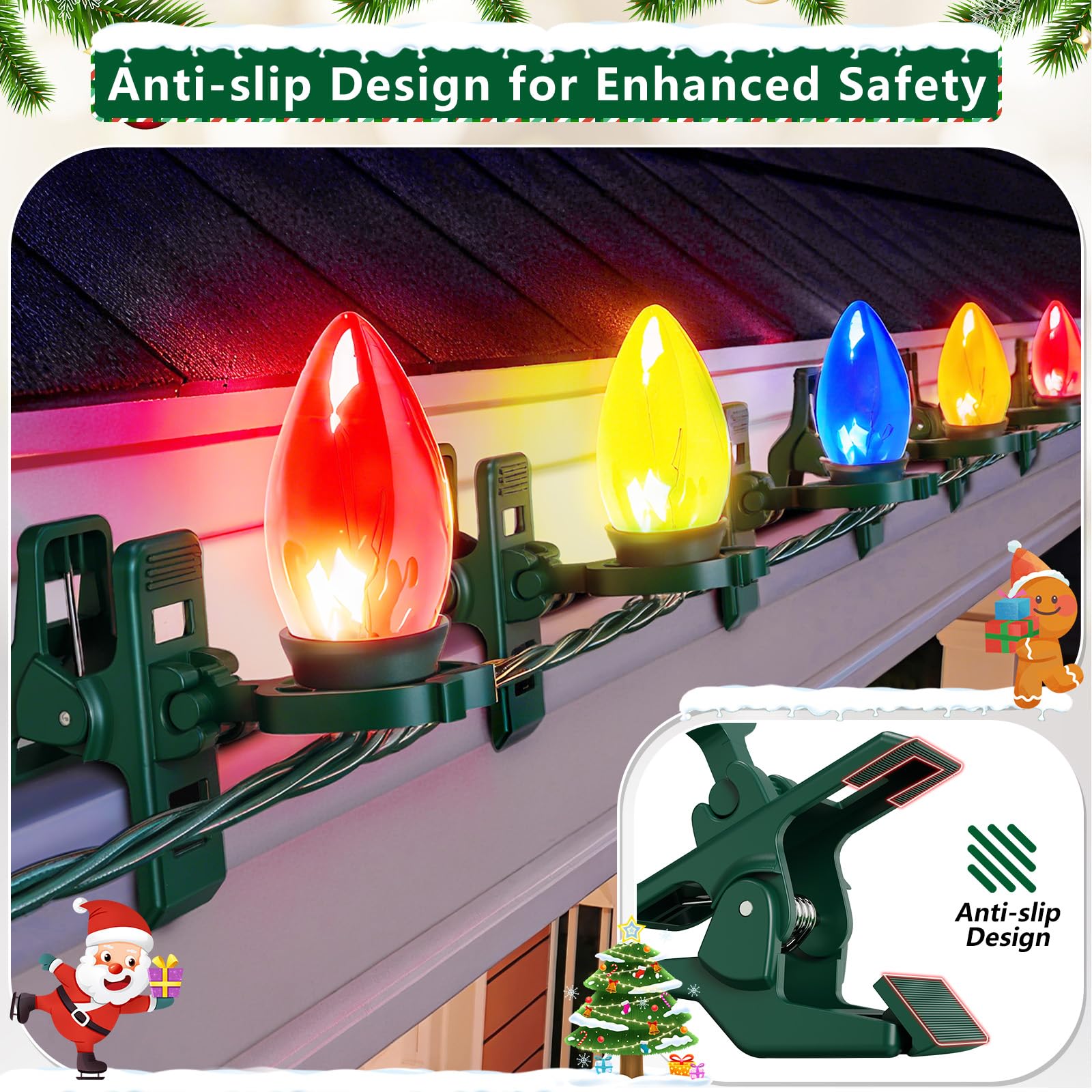 KJX clip beside ruler showing size and fit for various bulb types