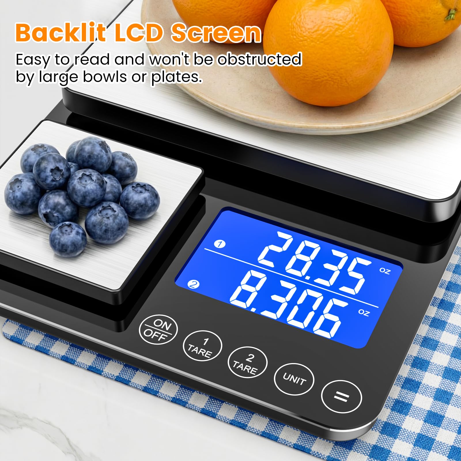 KKZ weighing baking ingredients with accumulation mode to streamline recipe prep