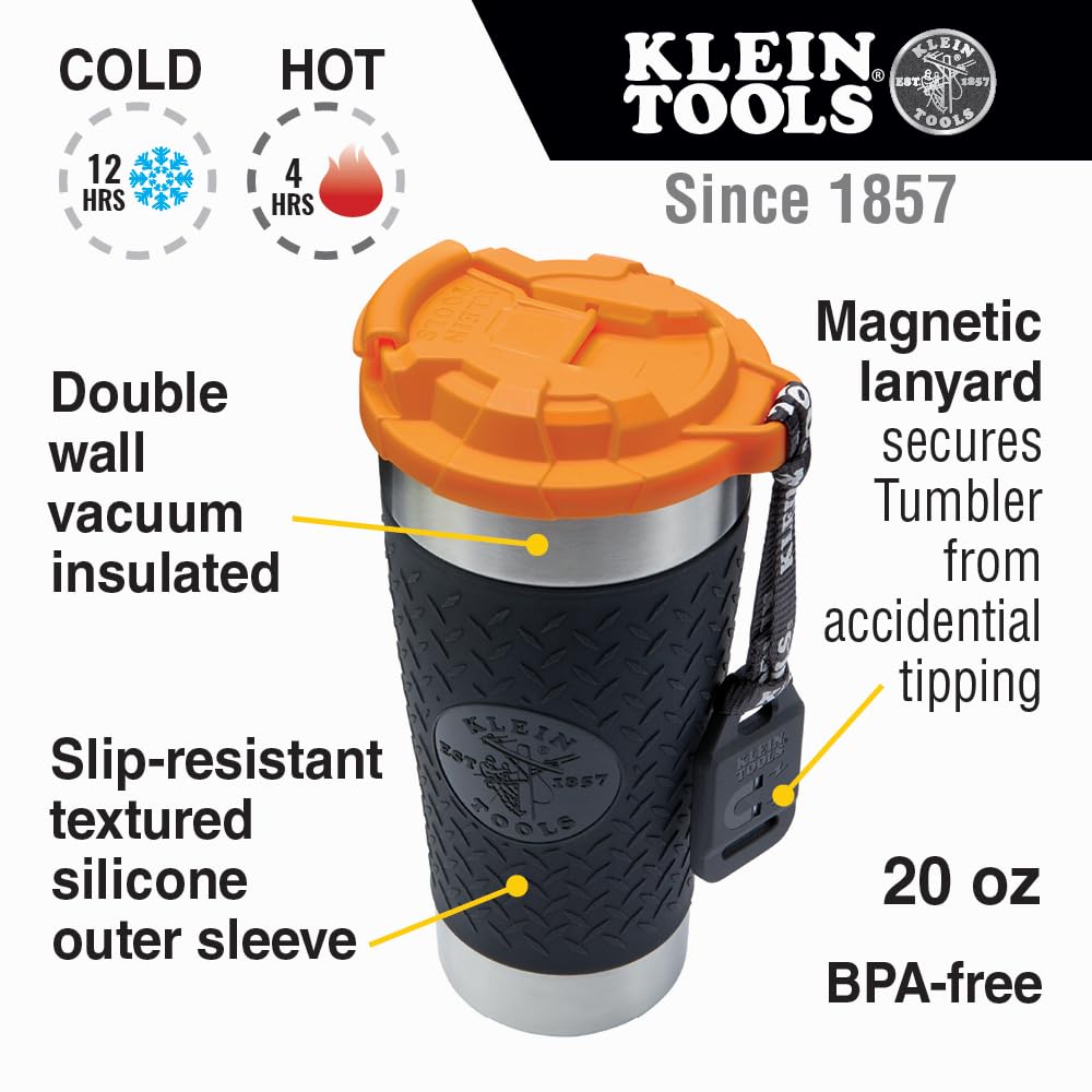 Klein Tools lid detail highlighting double-thread and glove-friendly twist action