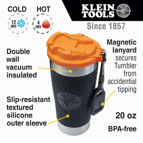 Klein Tools lid detail highlighting double-thread and glove-friendly twist action