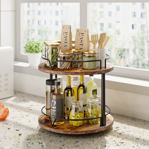 KLM scale comparison with spice jars showing compact 12-inch footprint
