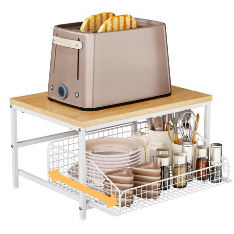 KLM front view of spice rack offering tidy countertop storage