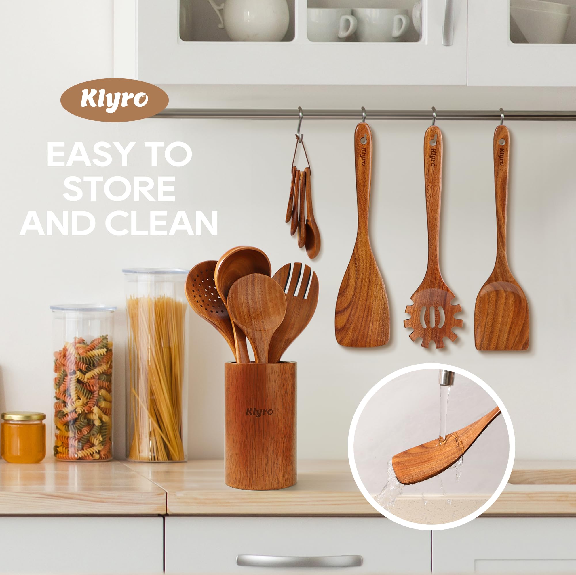 KLYRO four measuring spoons nested together for accurate portioning and compact storage