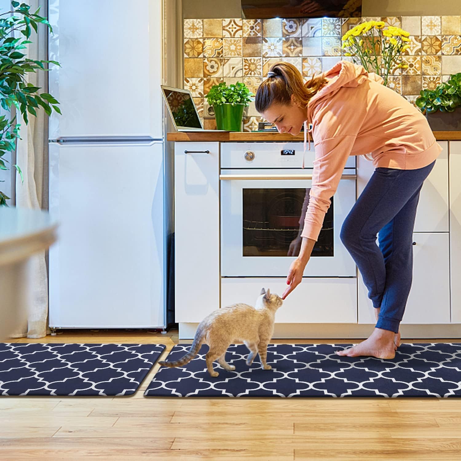 KMAT in a styled kitchen showing non-slip stability and comfort benefit