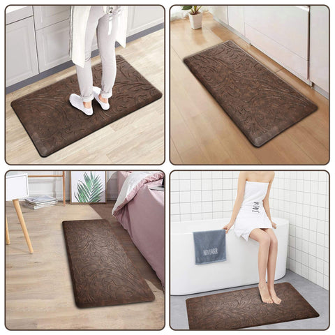 KMAT underside non-slip backing preventing slipping on tile