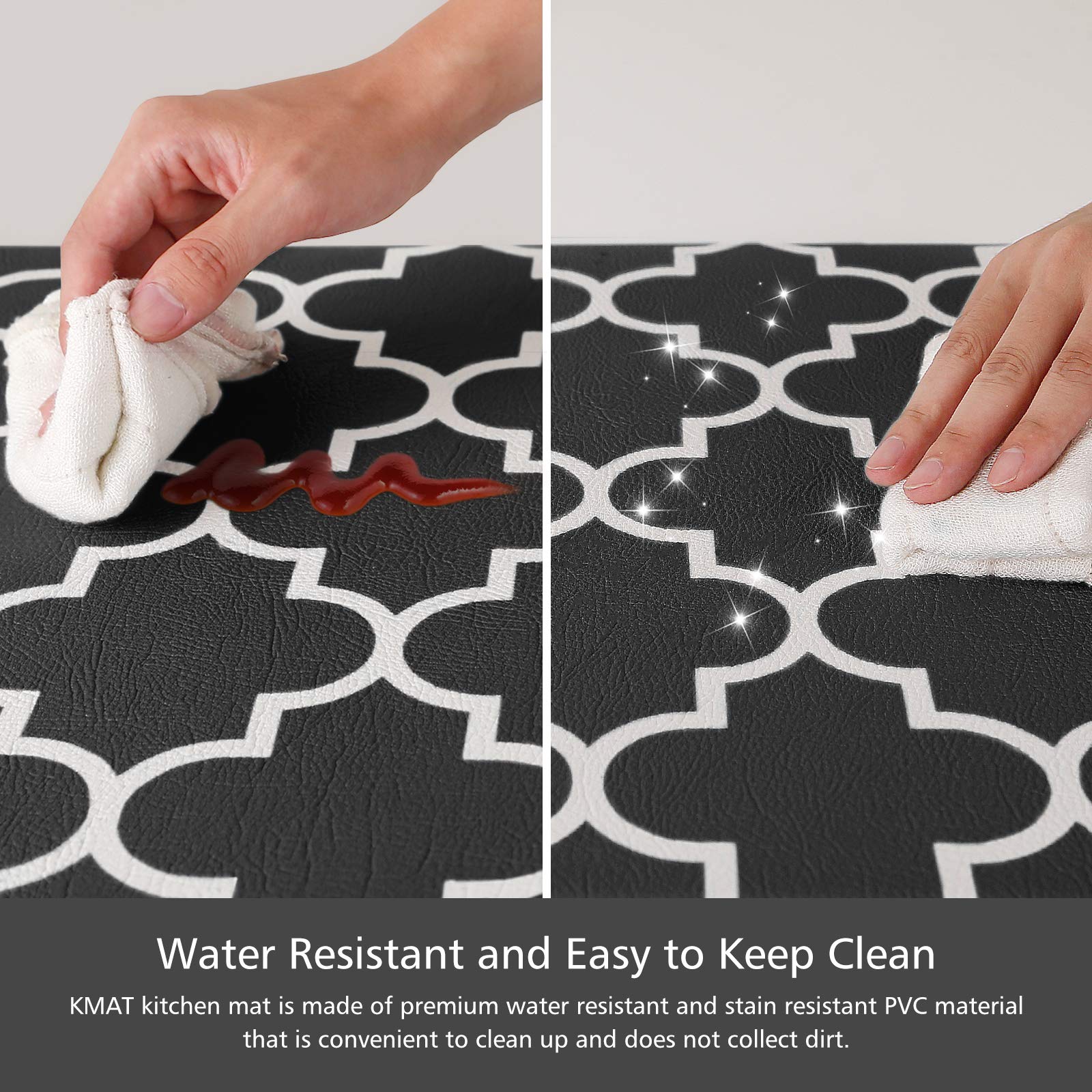 KMAT two mats side-by-side showing size options and coverage