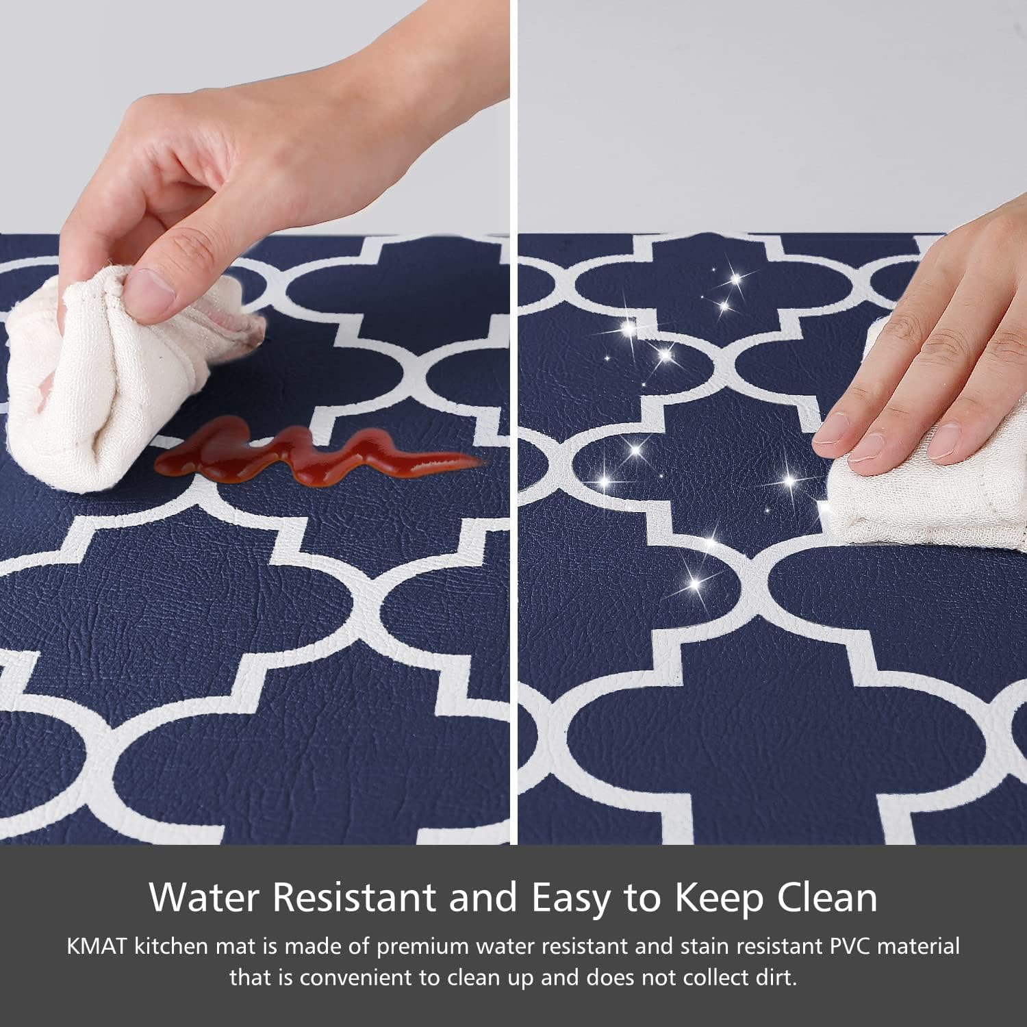 KMAT with foot for scale showing ample coverage and anti-fatigue benefit