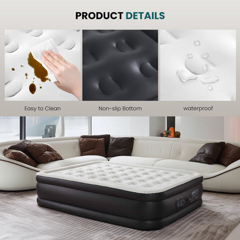 KMFurnila mattress folded in included carry bag for compact transport and storage