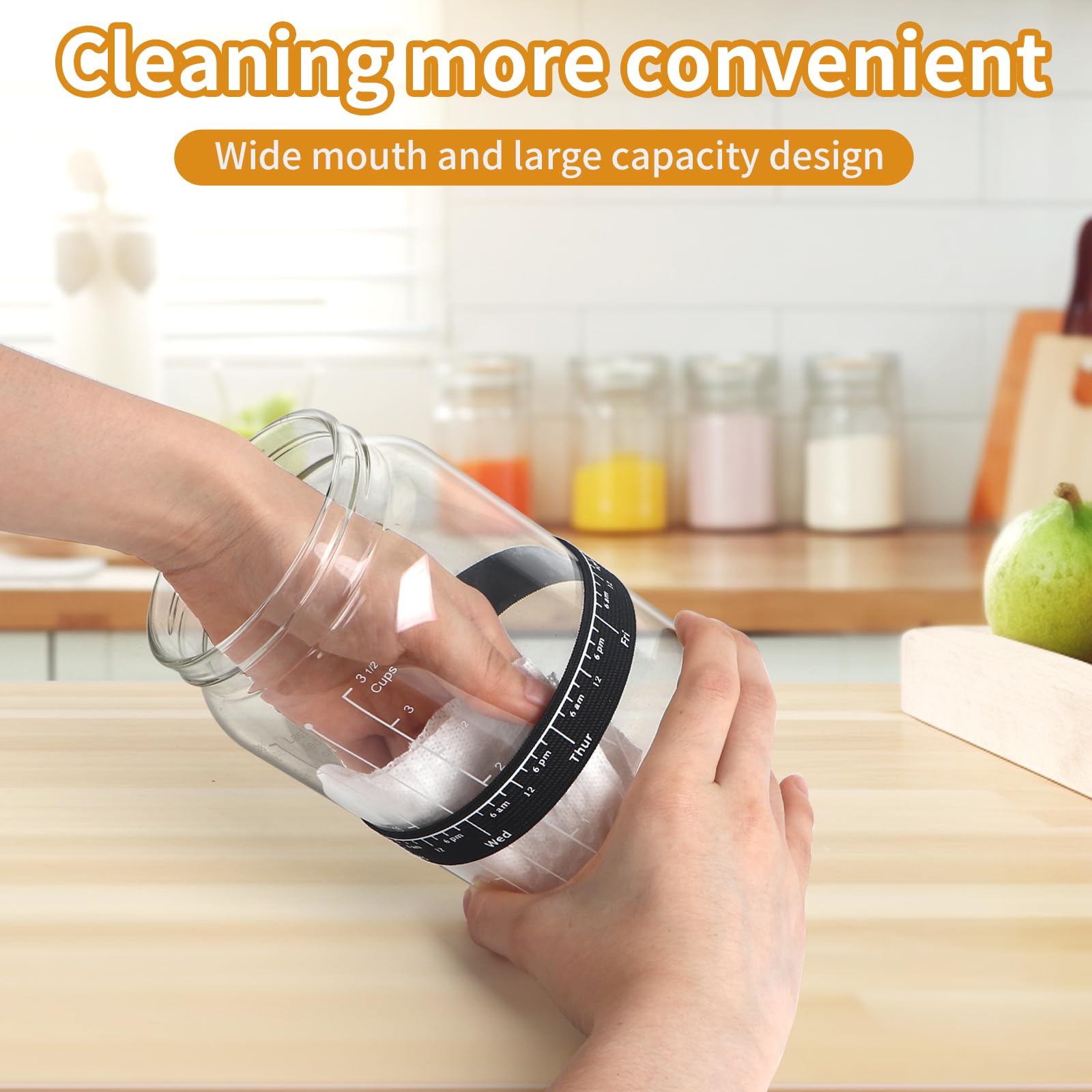Kmise cloth cover and silicone-sealed lid showing breathable protection and airtight storage
