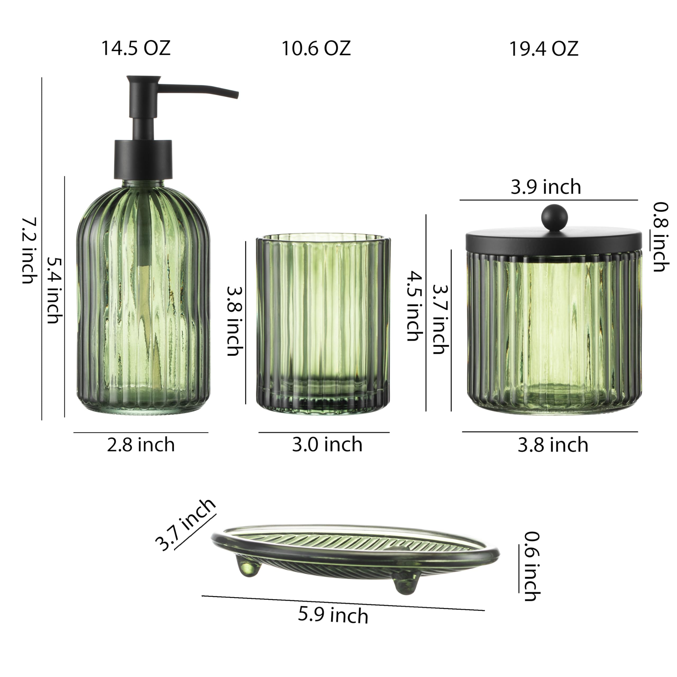 KMwares full bathroom counter display illustrating coordinated decorative upgrade
