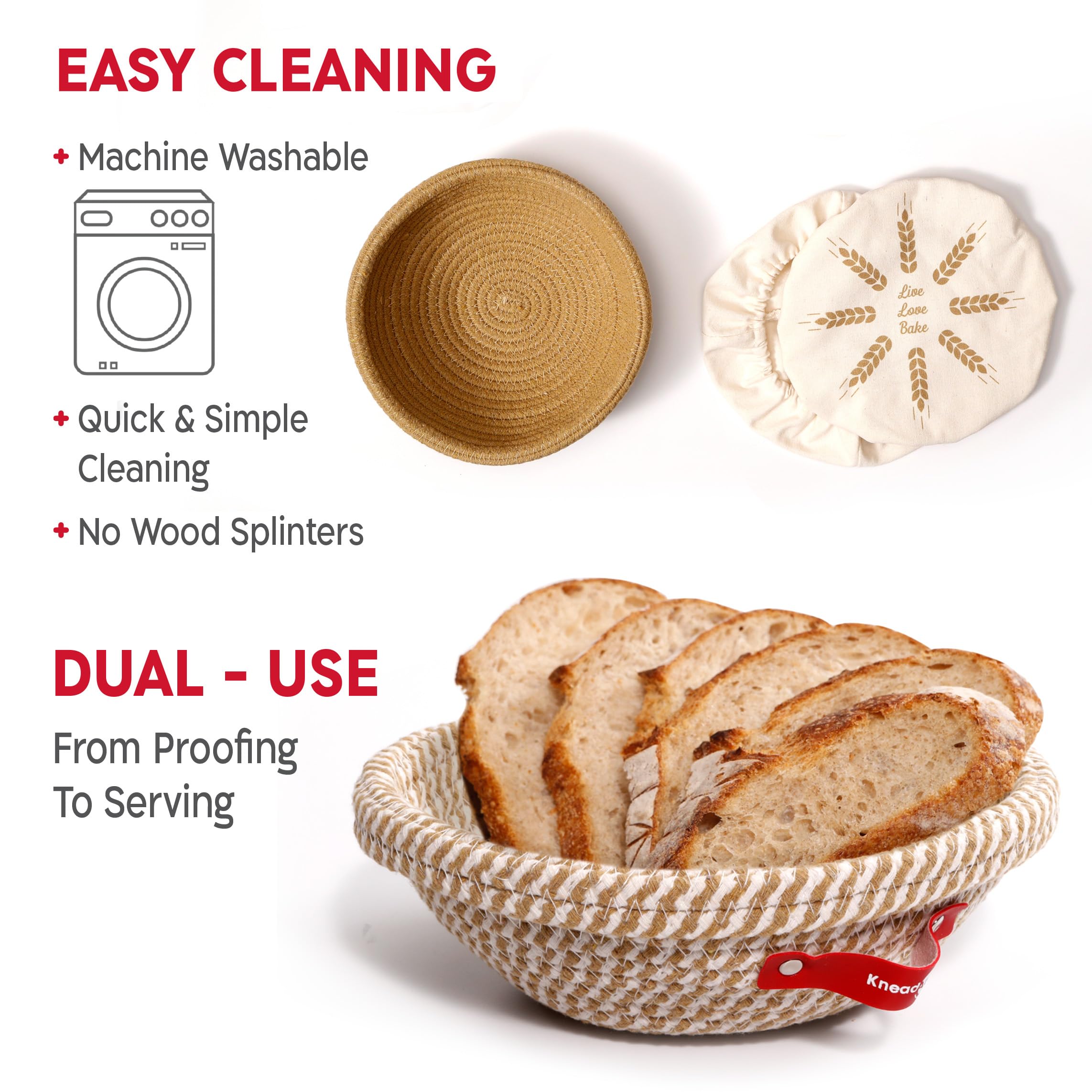 KneadAce starter jar with feeding accessories demonstrating tidy maintenance and convenience