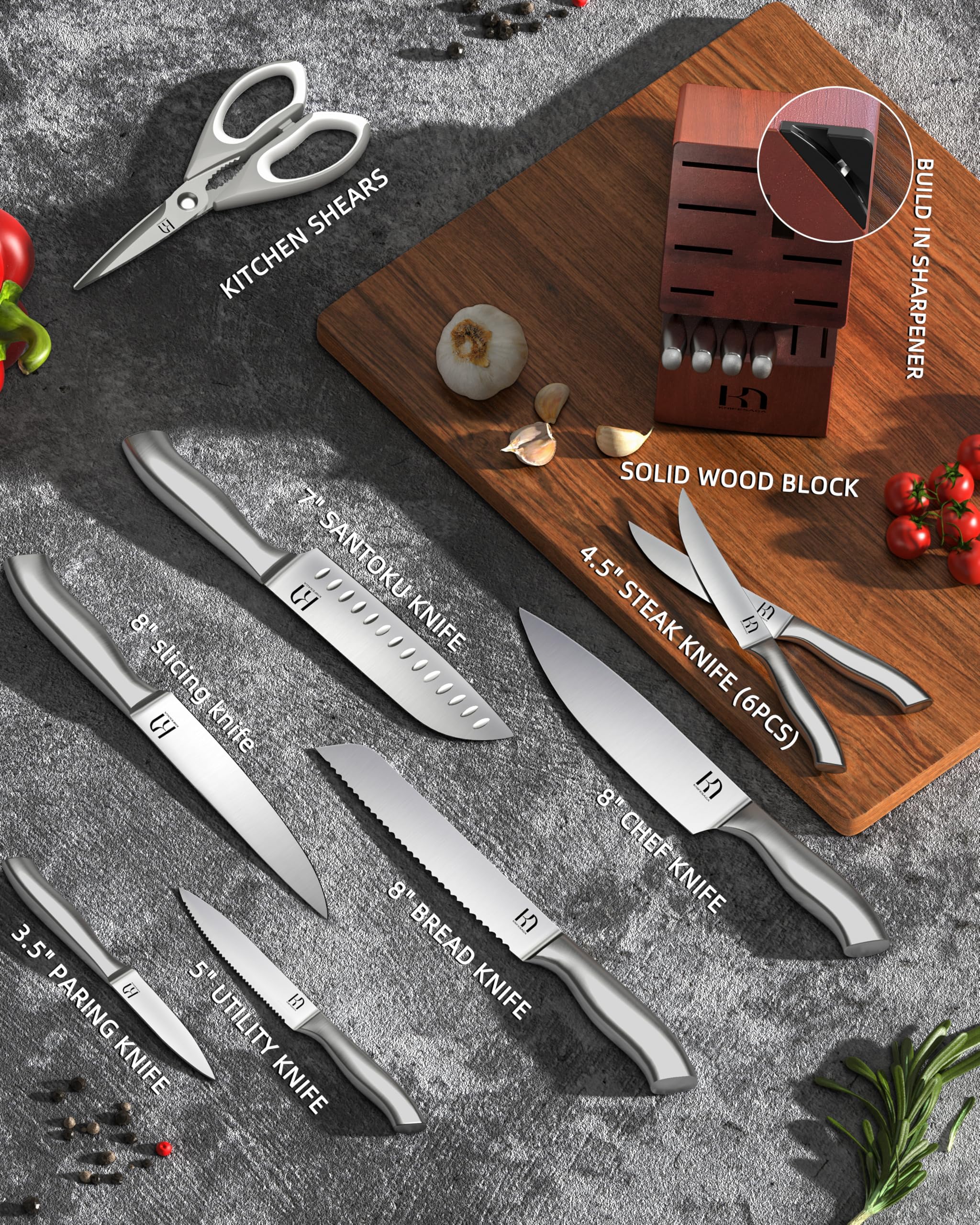 KnifeSaga kitchen shears close detail demonstrating strong cutting utility