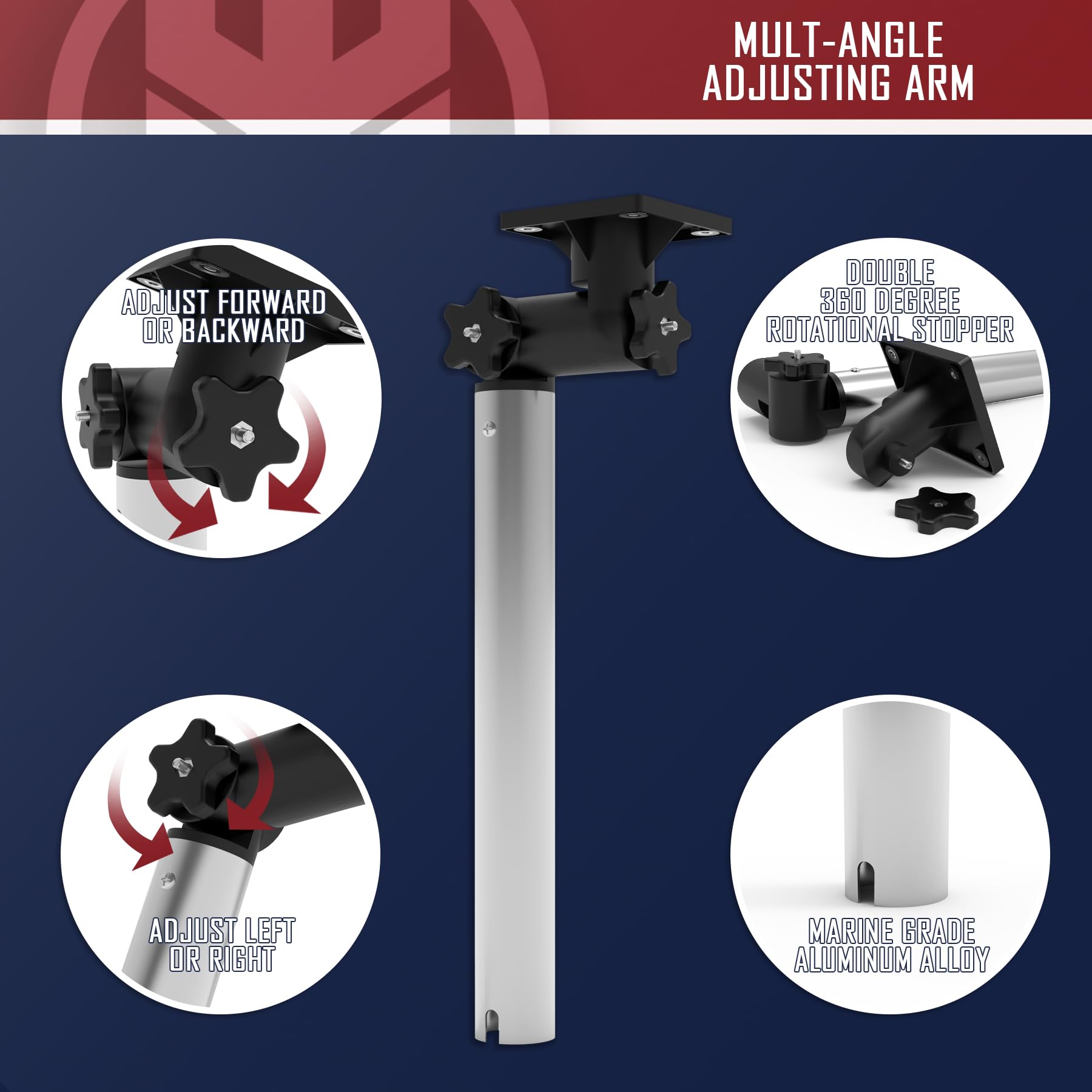 KNINE OUTDOORS rod holder slot detail showing secure fit and hands-free prep benefit