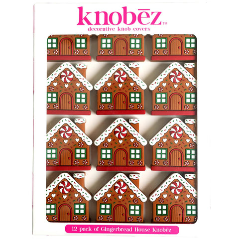 Knobēz gingerbread front view showing festive detail and easy decor upgrade