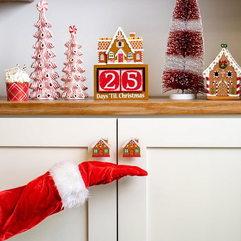Knobēz gingerbread label and back view showing fit specs and brand clarity