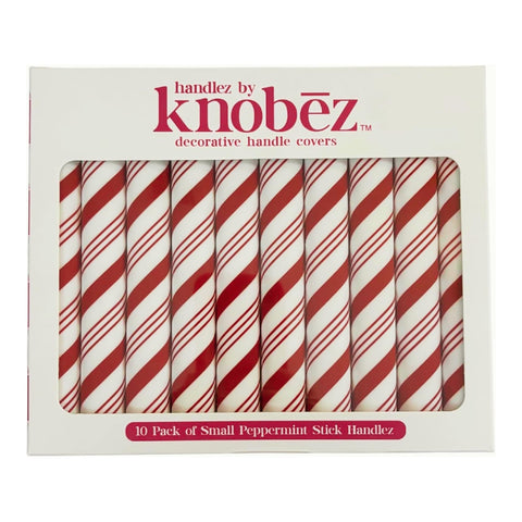 Knobēz peppermint stick front packaging showing festive covers and value pack